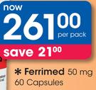 Ferrimed 50 mg 60 Capsules-Per Pack