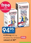 Ultimag 660 mg 60 Tablets Plus 30 Tablets