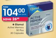 Efamol Active Memory 50 Plus 30 Capsules-Per Pack