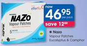 Nazo Vapour Patches Eucalptus & Camphor-Per Pack