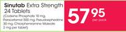 Sinutab Extra Strength 24 Tablets-Per Pack
