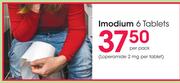 Imodium 6 Tablets(Loperamide 2 mg Per Tablet)-Per pack