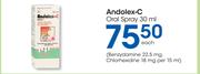 Andolex C Oral Spray-30ml Each