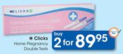 Clicks Home Pregnancy Double Tests-For 2