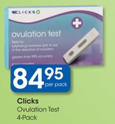 Clicks Ovulation Test 4 Pack-Per Pack