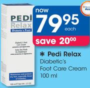 Pedi Relax Diabetic's Foot Care Cream-100ml