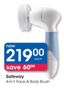 Safeway 4-In-1 Face & Body Brush