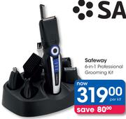Safeway 6-In-1 Preofessional Grooming Kit-Per Kit