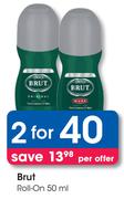 Brut Roll On-For 2 x 50ml