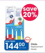 Clicks Replacement Heads-Per Pack