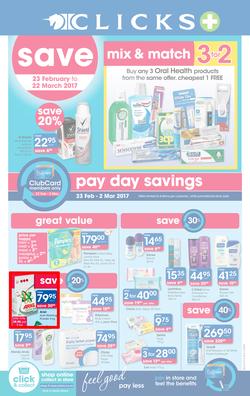 Clicks : Pay Day Savings (23 Feb - 22 Mar 2017), page 1