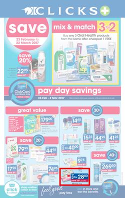 Clicks : Pay Day Savings (23 Feb - 22 Mar 2017), page 1