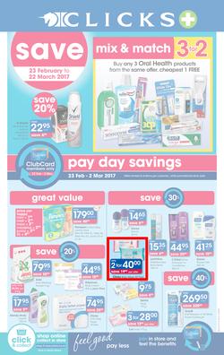 Clicks : Pay Day Savings (23 Feb - 22 Mar 2017), page 1
