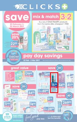 Clicks : Pay Day Savings (23 Feb - 22 Mar 2017), page 1