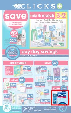 Clicks : Pay Day Savings (23 Feb - 22 Mar 2017), page 1