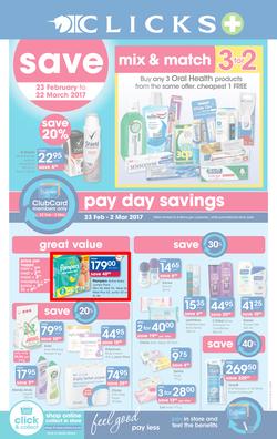 Clicks : Pay Day Savings (23 Feb - 22 Mar 2017), page 1