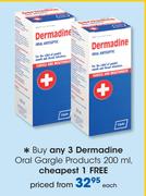 Dermadine Oral Gargle Products-200ml Each
