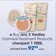 Yardley Oatmeal Treatment Products-Each