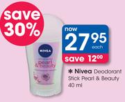 Nivea Deodorant Stick Pearl & Beauty-40ml