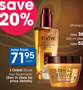 L'Oreal Elvive Hair Treatments-Each