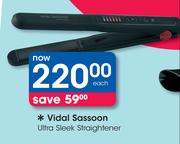 Vidal Sassoon Ultra Sleek Straightener-Each