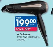 Safeway 2200 Watt DC Hairdryer JA-2852