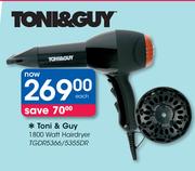 Toni & Guy 1800 Watt Hairdryer TGDR5366/5355DR