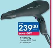 Safeway Prostyle 2000 Watt AC Hairdryer