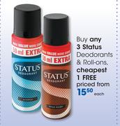 Status Deodorants & Roll-Ons-Each