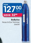 BaByliss Nose & Ear Trimmer E660XE-Each