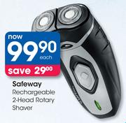 Safeway Rechargeable 2-Head Rotary Shaver