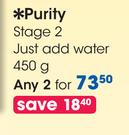 Purity Stage 2 Just Add Water-2x450g