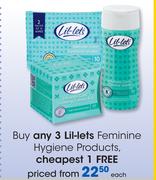 Lil-Lets Feminine Hygiene Products Each