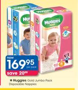 Huggies Gold Jumbo Pack Disposable Nappies-Per Pack