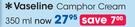Vaseline Camphor Cream-350ml Each