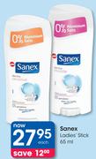 Sanex Ladies Stick-65ml Each