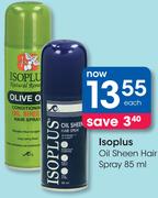 Isoplus Oil Sheen Hair Spray-85ml Each