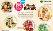 Garnier Ultimate Blends Shampoo Or Conditioner-250/200ml Each