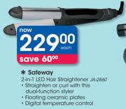 Safeway 2-In-1 LED Hair Straightener JA-2860