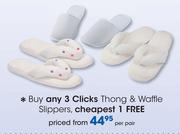 Clicks Thong & Waffle Slippers-Each