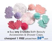 Clicks Bath Beauty Accessories & Shower Caps-Each