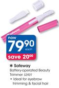 Safeway Battery-Operated Beauty Trimmer S3901