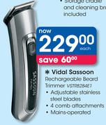 Vidal Sassoon Rechargeable Beard Trimmer VSTR8284E1