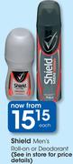 Shield Men's Roll-On Or Deodorant-Each