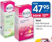 Veet Hair Removal Cream 90ml Or 100ml-Each