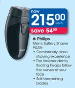 Philips Men's Battery Shaver PQ206