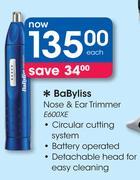 BaByliss Nose & Ear Trimmer E600XE