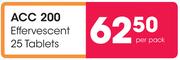 ACC 200 Effervescent 25 Tablets-Per Pack
