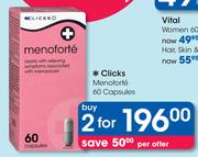 Clicks Menoforte Capsules-2 x 60's