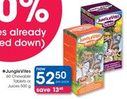 Jungle Vites 60's Chewable Tablets Or Juices-500g